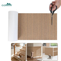 Tapis et coussin à gratter pour chat en liège naturel moderne – Tapis antidérapant écologique pour la protection des meubles (poste à gratter/Canapé/Sol/Mur)