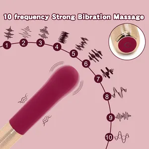 Wholesale Finger Vibrator G Spot Nipple Clitoris Stimulator Prostate Massager 10 Modes Pen Vibrator Sex Toy For Women