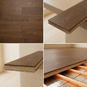 Parquet en chêne blanc contrecollé avec grain naturel, parquet en chêne <span class=keywords><strong>massif</strong></span> pour salon - Product Image 3