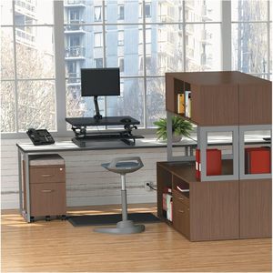 Alera <b>Open</b> Office Desk Series 2-Drawer Low File Cabinet Pencil/File Legal/<b>Letter</b> 1-Unit - Product Image 2
