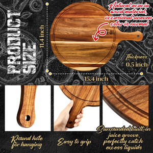USA spedizione gratuita taglieri in <span class=keywords><strong>legno</strong></span> di Acacia Logo personalizzato taglieri di bambù per cucina durevole tavola da intaglio in <span class=keywords><strong>legno</strong></span> di Acacia - Product Image 4
