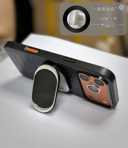 Custodia <span class=keywords><strong>per</strong></span> telefono di lusso in pelle con texture coccodrillo e specchio <span class=keywords><strong>per</strong></span> <span class=keywords><strong>iPhone</strong></span> 17 Pro Max 16 15 14 13 Pro, <span class=keywords><strong>cover</strong></span> antiurto in pelle - Product Image 3