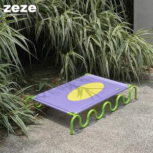 Zeze-cama elevada para perros grandes y medianos, cuna portátil para mascotas, para interiores y exteriores, con malla transpirable y marco duradero - Product Image 4
