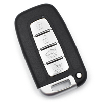 Clé de voiture universelle KD KEYDIY 433 315Mhz noire à 4 boutons avec lame de clé vierge