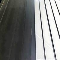 Paneles de PVC para Techo y Pared con Diseño de Madera y Mármol para Decoración de Interiores, Venta al Por Mayor, Color Negro