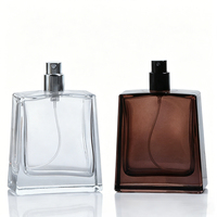 Botella de Perfume de Vidrio Blanco Cristalino de 30ml 50ml 100ml para Recarga de Fragancias de Alta Gama con Logotipo Personalizado