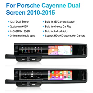 Navihua Android Car DVD Player GPS Stereo Navigation with Passenger Dual Screen for Porsche Cayenne 2010-2015 - Product Image 2