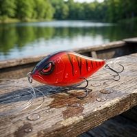 Leurre de pêche coulissant super résistant de 12 cm à coulée lente pour brochet