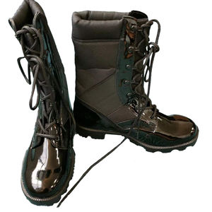 TSB906 Panamá Suela de Goma Shinny Action Leather Botas Largas Tácticas 11 Pulgadas 28cm Duty Botas DMS Zapatos de Construcción - Product Image 1