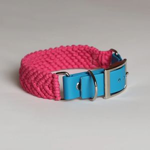 Collare per cani Hundehalsband stile Duo in PVC <span class=keywords><strong>Makrame</strong></span> regolabile collare per cani con cinturino in Pvc - Product Image 4