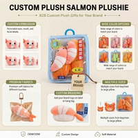 Breloque de sac en peluche alimentaire japonaise personnalisée en usine, emballage individuel transparent, pendentif de sac en peluche alimentaire, porte-clés en peluche OEM ODM CE