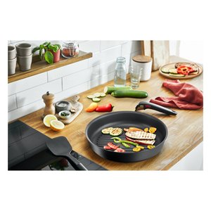 Ingenio Non-Stick Aluminum Grill <b>Pan</b> 26Cm Black WIT Die-<b>Cast</b> With Non-Stick Coating For Gas Electric Ceramic Halogen Induction - Product Image 2