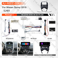 Promotion : Cadre d'autoradio ABS pour Nissan Sunny 2019 LHD – Kit d'installation stéréo noir mat