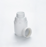 Flacon en plastique PET de qualité alimentaire de 250 ml, vide, pour pilules, vitamines, compléments alimentaires, comprimés, médicaments, avec bouchon de sécurité enfant.