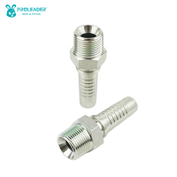 15611 Raccord mâle NPT en acier au carbone forgé, zingué, pour tuyau hydraulique, applications huile et eau