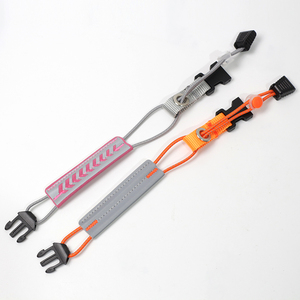 卸売自転車用パンツストラップ調整可能なサイクリング足首バンド伸縮性反射ストラップ新デザインカバー付き反射ランニングバンド - Product Image 1