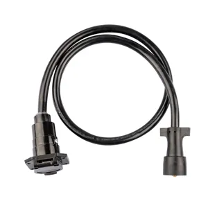 Câble d'extension de remorque robuste à 7 voies, câble de remorque à 7 voies 10-14 AWG <span class=keywords><strong>pour</strong></span> remorque de camping-car - Product Image 1