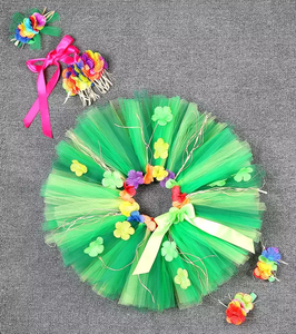 Gonne per <span class=keywords><strong>Bambine</strong></span> all'Ingrosso, Gonne in Tulle a 2 Strati per Feste in Spiaggia Hawaiane, Costume da Ballo in Rete, Gonne per <span class=keywords><strong>Bambine</strong></span> con Bretelle - Product Image 4