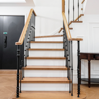 Solide Moderne Minimalistische Treppengeländer, 14mm X 950mm, Hergestellt aus Schwarzem Eisen oder Aluminium-Magnesium-Legierung, Geeignet für Innenbereiche von Villen