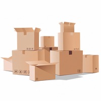 Boîte d'expédition de batterie en carton ondulé RSC à double paroi personnalisée, carton kraft 5 plis, emballage rectangulaire pour le transport de batteries au lithium
