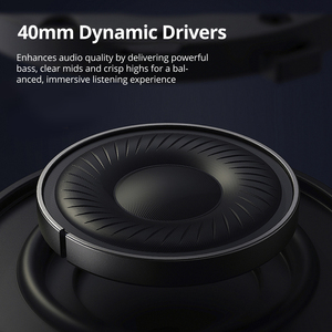Casque sans fil circum-auriculaire Teeline <span class=keywords><strong>AptX</strong></span> <span class=keywords><strong>HD</strong></span> Qualcomm ANC avec haut-parleurs en titane de 40 mm pour V5.1, 20+ heures d'autonomie, indicateur LED, étanche IPX4, personnalisable OEM - Product Image 3