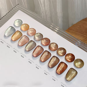 AILANUO 9-color Late Autumn Maple Leaf UV <b>Gel</b> Polish <b>Set</b> UV <b>Lamp</b>/LED Cure Vegan Non-Toxic 15ml Bottles for Professional Salons - Product Image 2