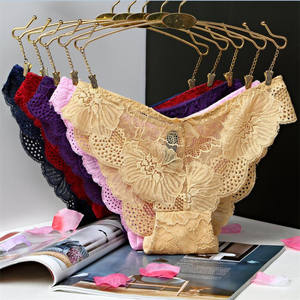 Hd125 <span class=keywords><strong>Tanga</strong></span> De Encaje Sexy Para Mujer Culotte en dentelle coupe haute Sous-vêtements sans couture Culottes pour femmes Sous-vêtements pour femmes - Product Image 2