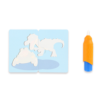 Puzzle amusant pour enfants Graffiti thème personnalisé 3D Jigsaw Puzzle en bois pour enfants boîte jeux avec stylo à eau réutilisable