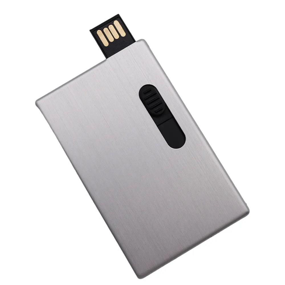 Металлическая Кредитная карта с кнопкой 1 ГБ 2 ГБ 4 ГБ 8 ГБ 16 ГБ 32 ГБ 64 ГБ 128 ГБ 256 ГБ USB2.0 USB3.0 usb флэш-накопитель