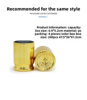Lot de 4 verres à liqueur créatifs en plastique de 1,5 oz, style minimaliste, personnalisables, par le fabricant Bloom Style