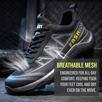 Chaussures basses en mesh pour hommes, légères, confortables, décontractées, chaussures de travail modernes, chaussures de marche quotidiennes