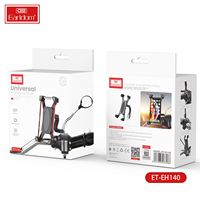 Support de téléphone portable réglable à rotation à 360 degrés en aluminium EARLDOM pour scooter, vélo, moto, utilisation en extérieur