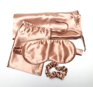 थोक अनुकूलित 22mm रेशम तकिया मामले OEM चीन उत्पादों रेशम साटन Pillowcase बैग के साथ जिपर