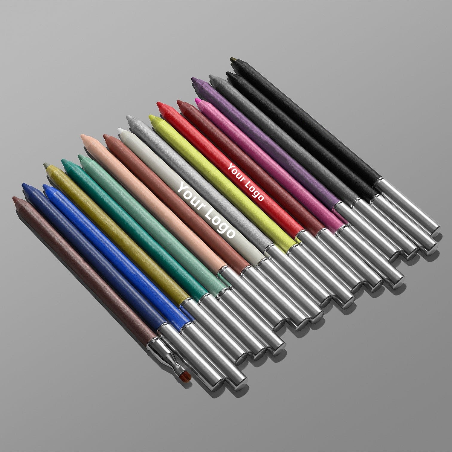 Эко-подводка для глаз с оптической интенсивностью, фирменная торговая марка, 18H, водостойкая гелевая подводка для глаз, карандаш для глаз с индивидуальным логотипом