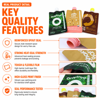 Sachet Doypack Personnalisé avec Fenêtre Transparente et Bouchon à Vis pour Poudre Protéinée, Substitut de Repas, ou Boisson en Poudre