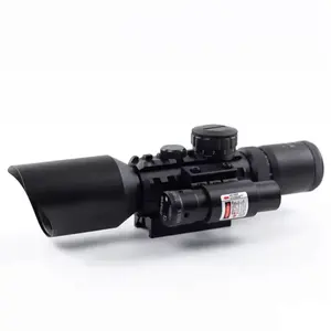 M9 3-10X42 ER kırmızı ve yeşil aydınlatmalı kırmızı silah nişan dürbünü