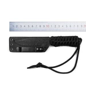 Cuchillo de caza de hoja fija D2 práctico al por mayor en línea con mango de cuerda de nailon para demandas especiales de los clientes - Product Image 1