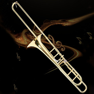 Trombón <span class=keywords><strong>Tenor</strong></span> EarlMann BB con Vara Deslizante y Acabado en Laca Dorada para Interpretaciones de Banda de Metales - Product Image 4