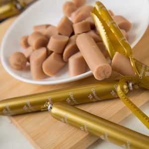 Insaccato di manzo di pollo e salsiccia di prosciutto per animali domestici deliziosi snack assaggiati per i tuoi amici pelosi Pet salsiccia di prosciutto fresco - Product Image 3