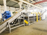 Film de déchets automatique de 100 à 2000kg, machine de recyclage de sacs tissés en plastique, machine de séchage PP PE LDPE, ligne de lavage concasseuse