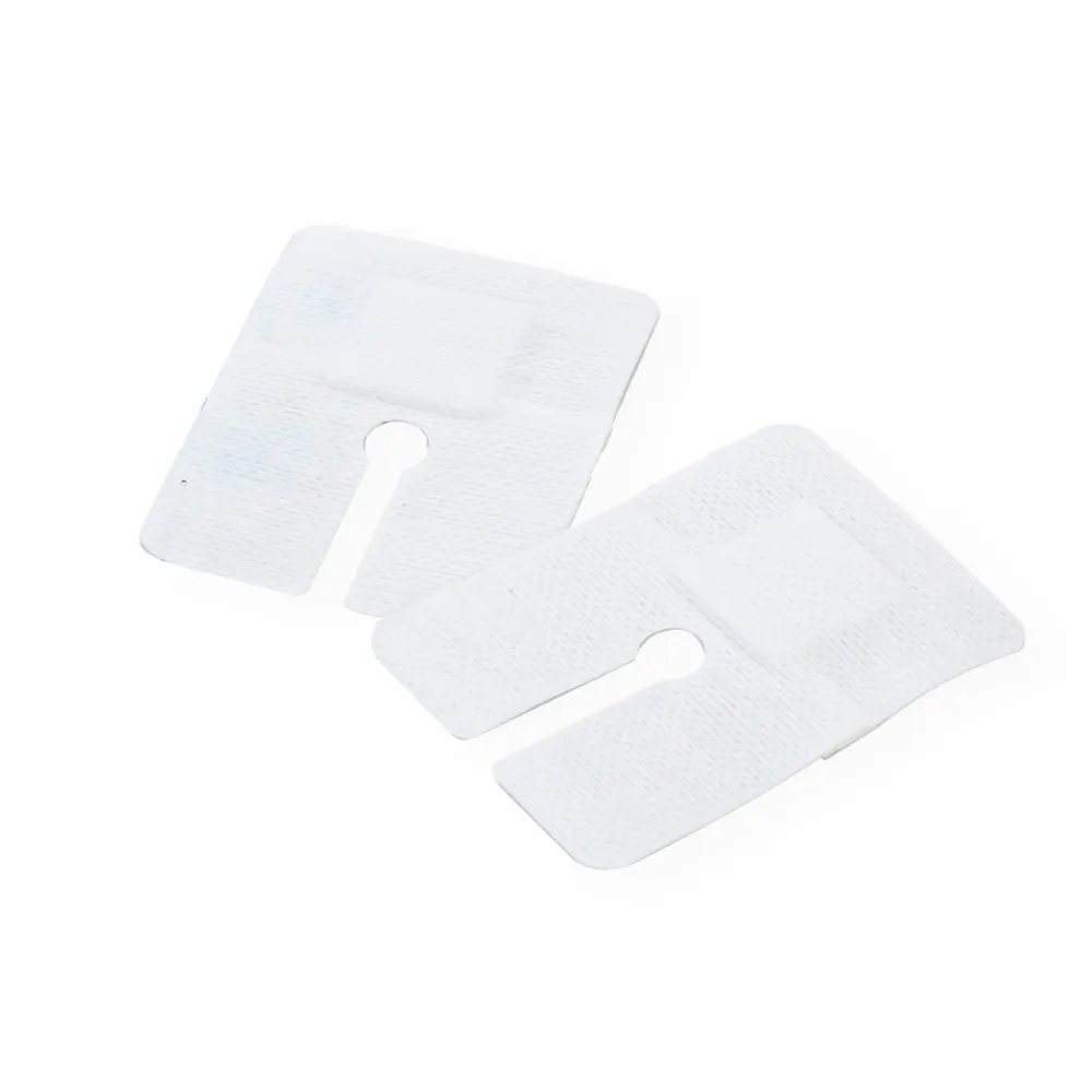 U shape non-woven transparent I.V wound dressing