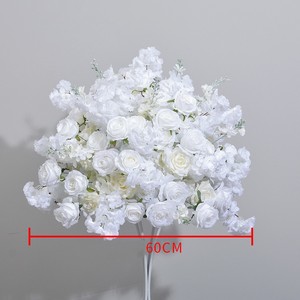 Nouvelle Boule de Fleurs Artificielles Blanches en Forme d'Hirondelle Volante pour Décoration de Scène de Mariage, Arrangement de Demande en Mariage, Fiançailles et Décoration d'Intérieur - Product Image 2