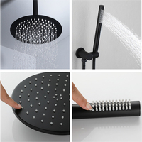 Ensemble de douche de salle de bain de haute qualité ensemble de douche de plafond de pluie mitigeur dissimulé ensemble de douche pour salle de bain