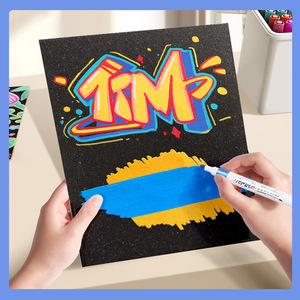 Stylos à peinture acrylique FOSKA, couleurs <span class=keywords><strong>pastel</strong></span> à base d'eau, pointe fine de 2 mm, marqueurs pour la peinture sur roche, la création de cartes, le bricolage et les fournitures artistiques - Product Image 4