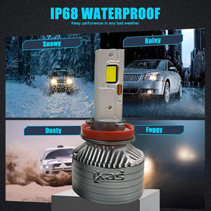 IKAS fábrica al por mayor de alta potencia LED faro 180W 360W LED coche bombillas 5080 LED Chips Auto lámparas 3 cobre <span class=keywords><strong>rojo</strong></span> LED faro - Product Image 3