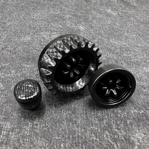 Car <b>Gear</b> <b>Knob</b> Cover Carbon Black Double Bubble 8280 Style - Product Image 2