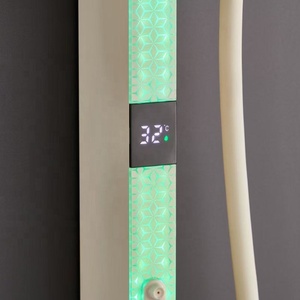 Juego de ducha Tiktok de latón con almacenamiento, sistema de ducha multifunción para baño, juego de ducha grande con efecto cascada y lluvia - Product Image 3