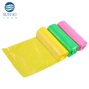 SUNHO Top Quality Colored Bin Liner Rubbish Plastic Trash Bags 4 8 13 33 40 45 95 96 Gal Garbage Bag