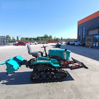 Motoculteur amphibie diesel 50 CV à chenilles, rotatif, avec pompe, 2x4/4x4, haute productivité - Vente chaude