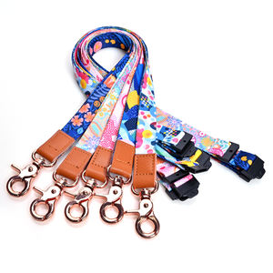 プロ仕様のカスタムロゴ入りツイルポリエステル製ランヤードキーホルダー、熱転写印刷、パーソナライズされた昇華プリントランヤード付き - Product Image 1